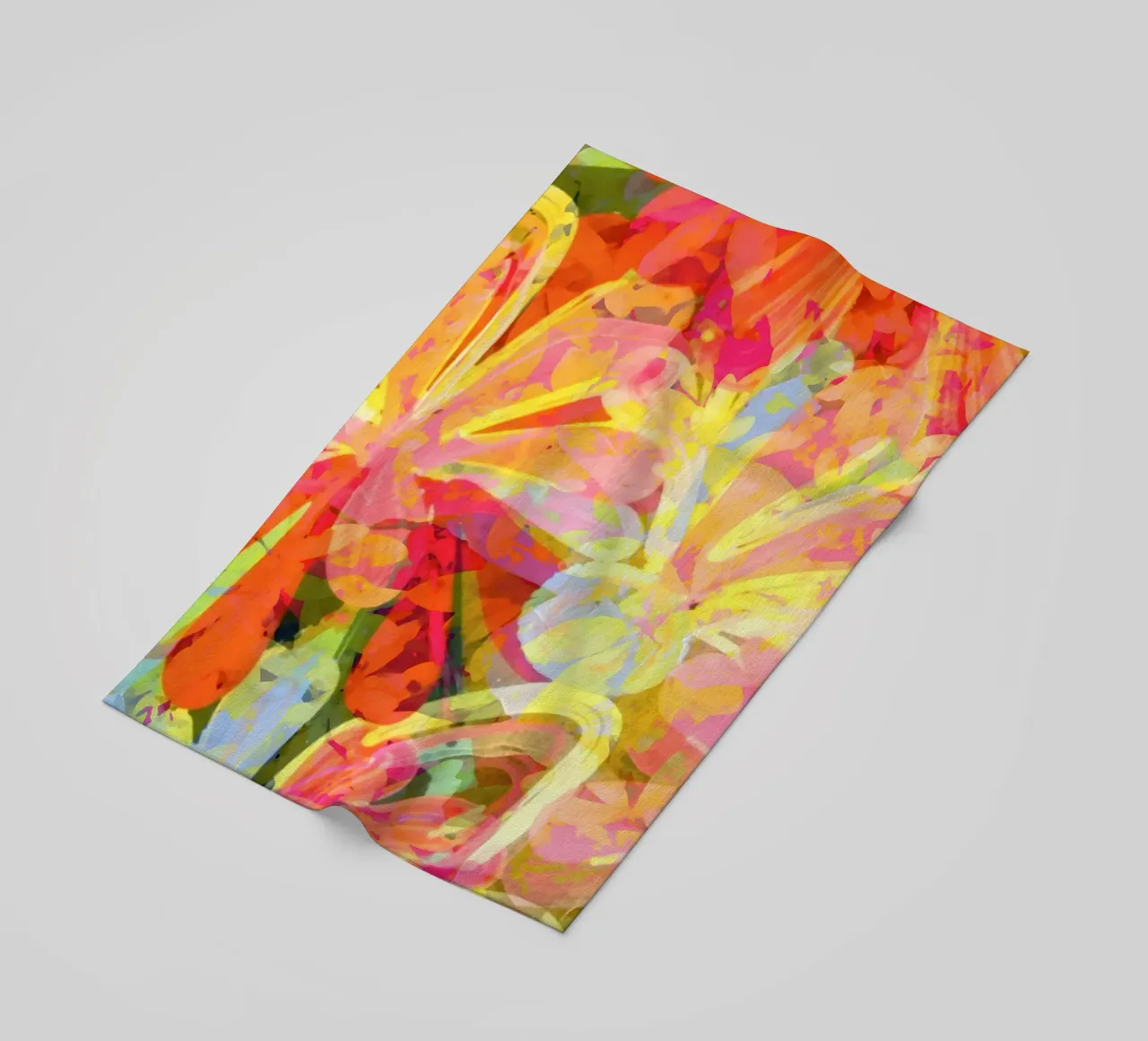 Butter & Pink Rust Bloom beach towel by 83oranges