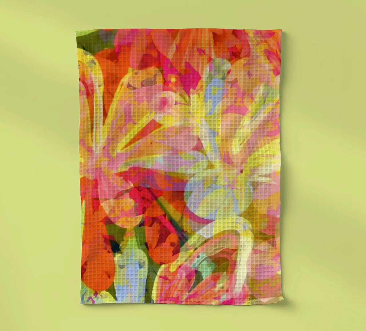Butter & Pink Rust Bloom tea towel by 83oranges