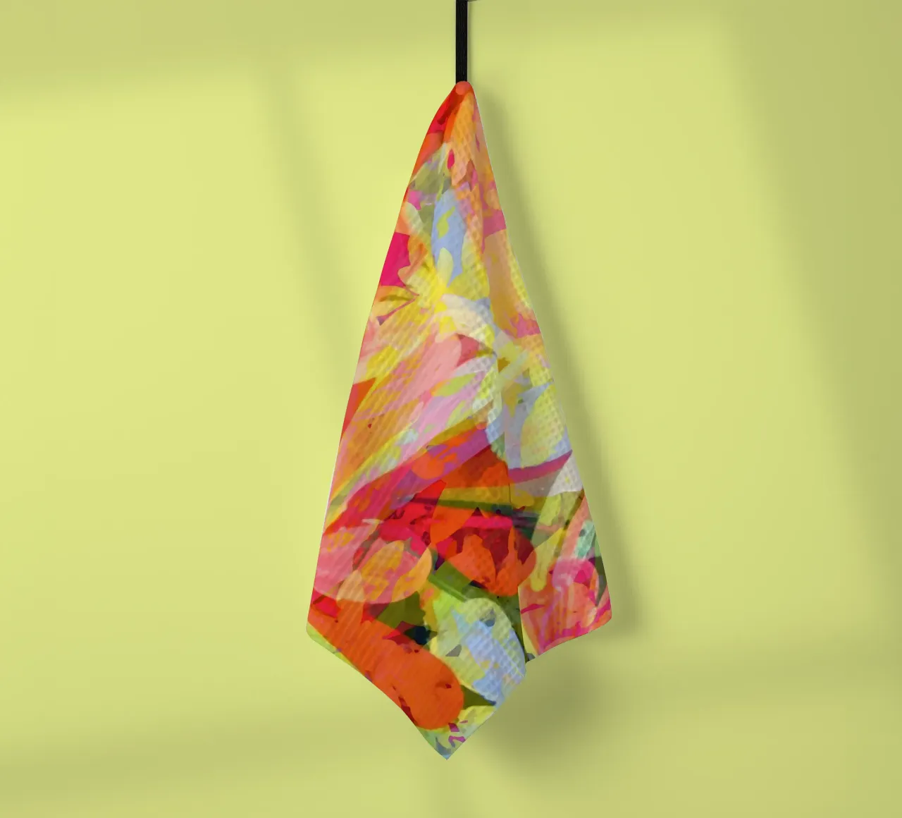 Butter & Pink Rust Bloom tea towel by 83oranges