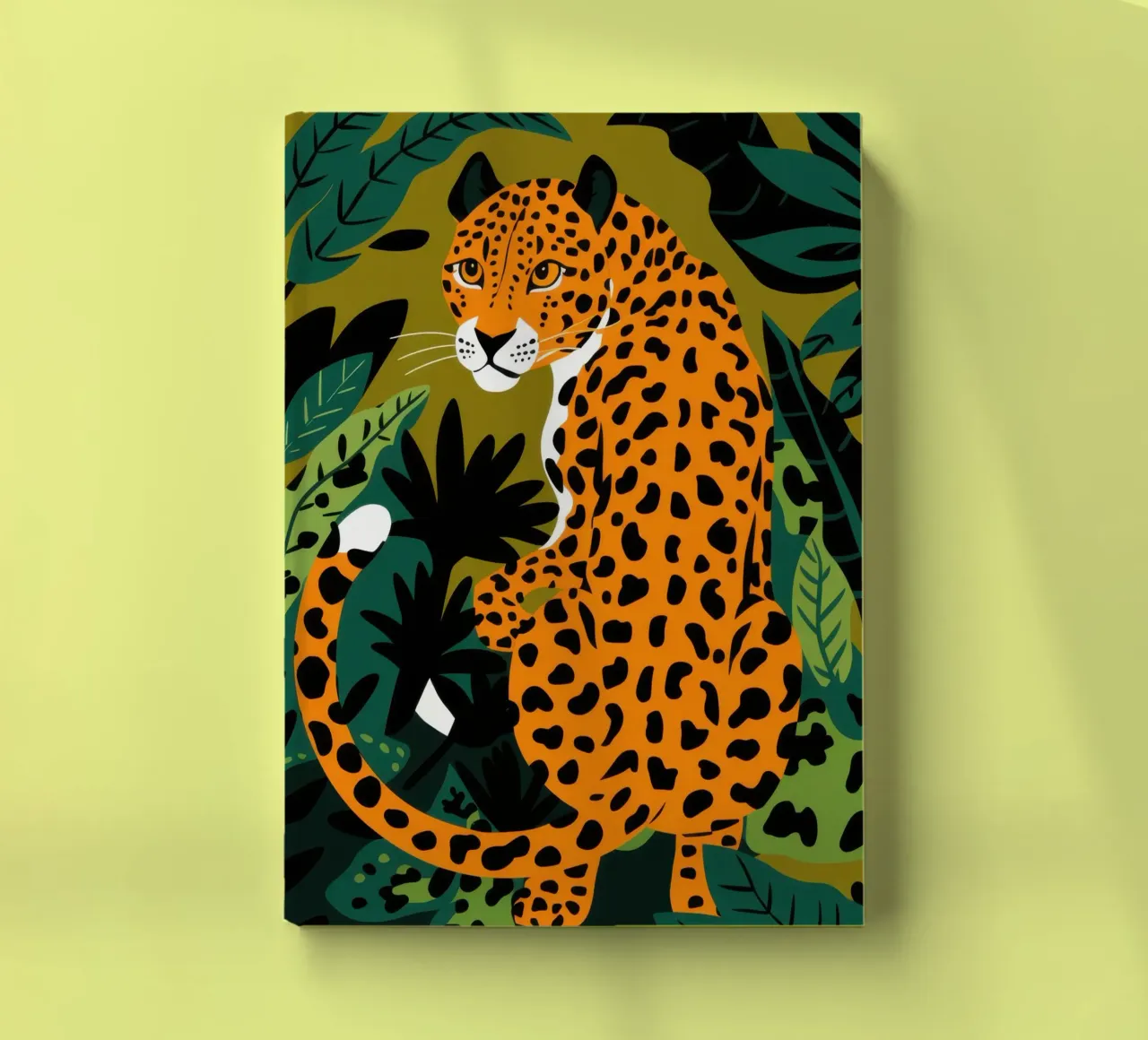 Leopard in the Shadows notebook by Thistle Bloom