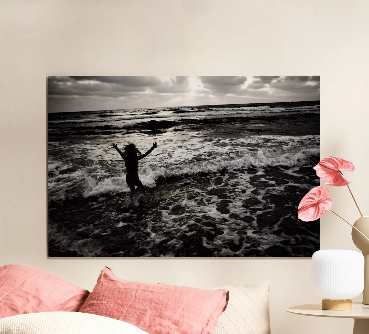Gioia pura poster con telaio in legno da Tal Paz-Fridman