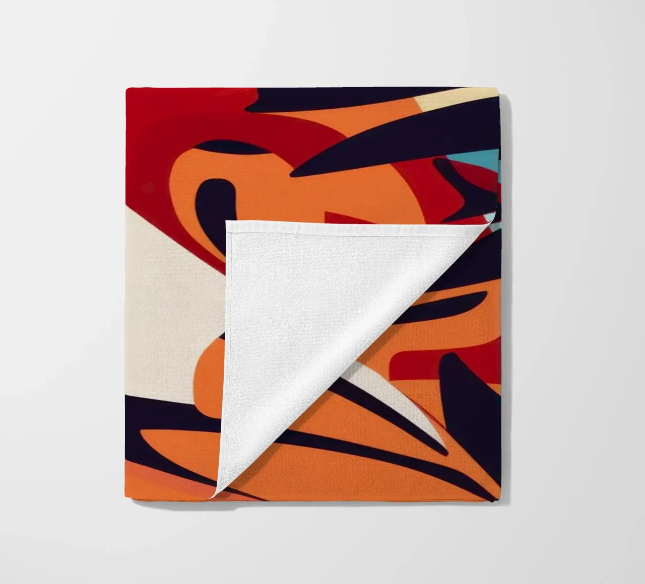 Foglia di fuoco astratta telo mare da Obs Canvas