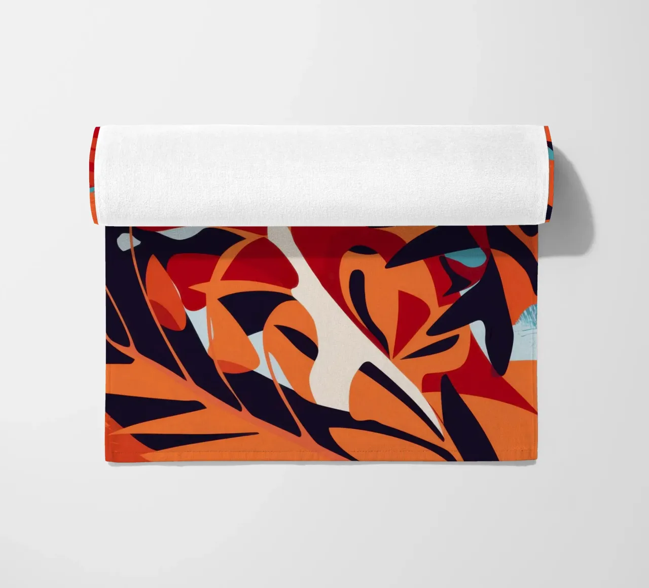 Foglia di fuoco astratta telo mare da Obs Canvas