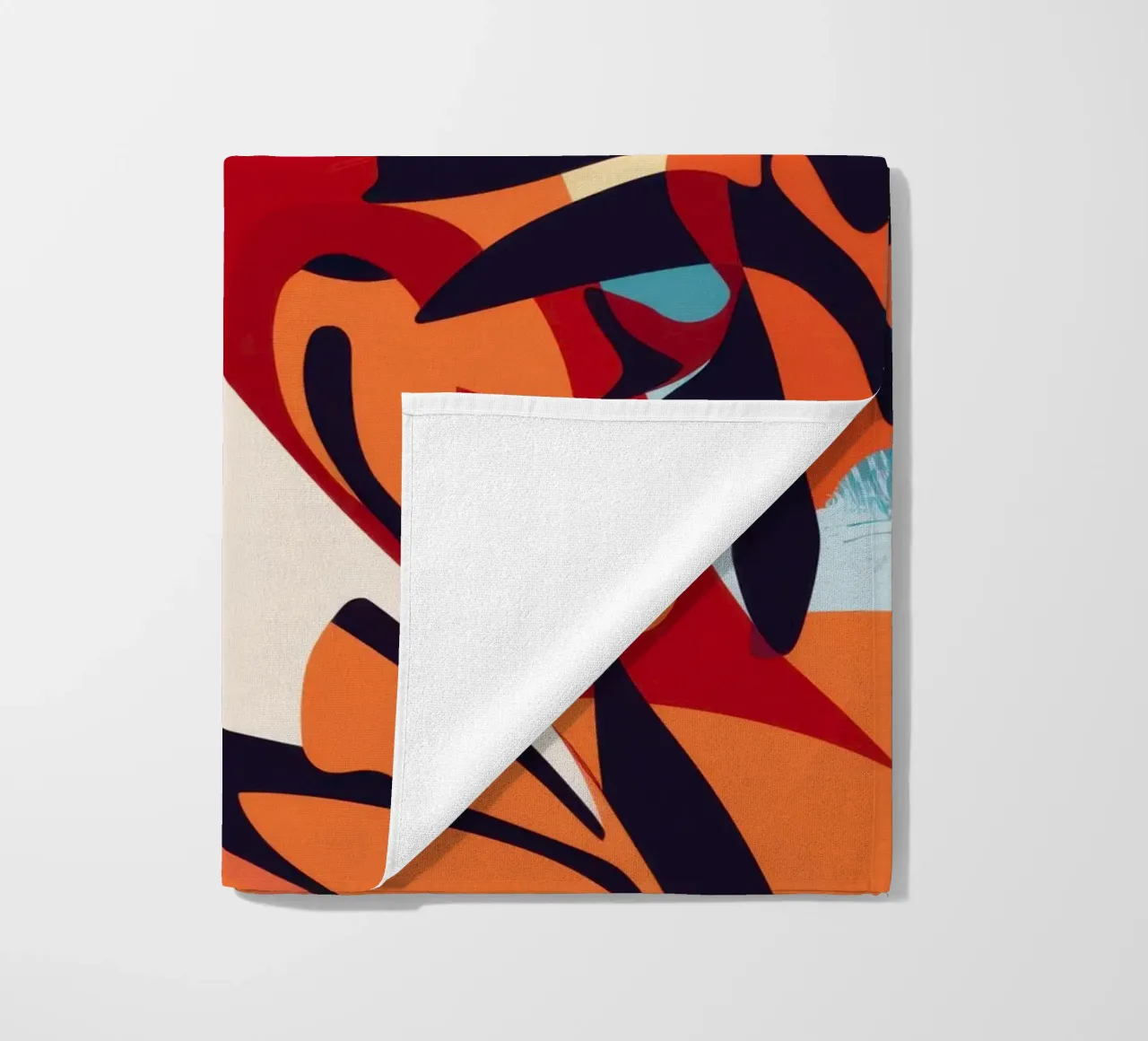 Foglia di fuoco astratta telo mare da Obs Canvas