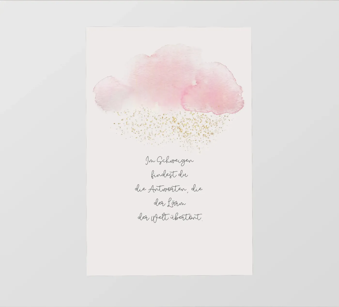 Schweigen fotobehang van isabels_wunderwelt_digital_art