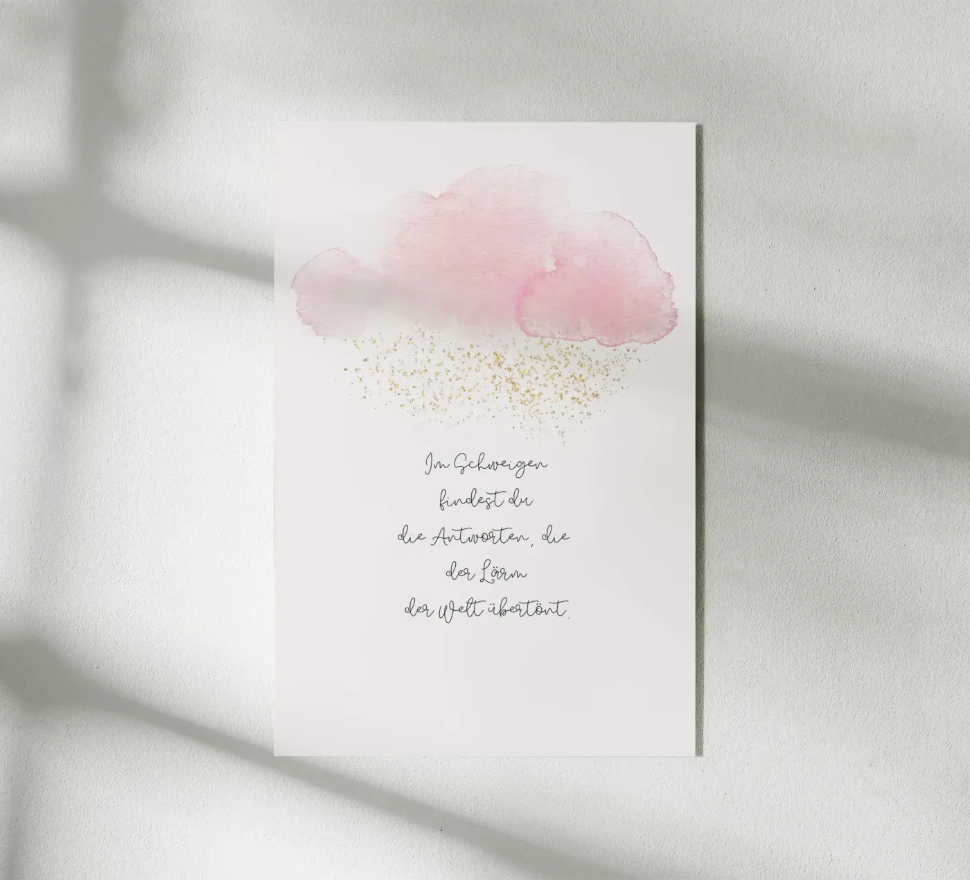 Schweigen Acryl-Glas von isabels_wunderwelt_digital_art