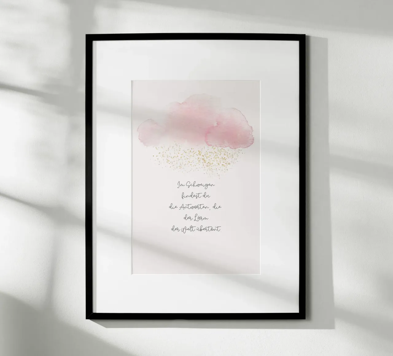 Schweigen Poster von AESTHETIC VIBES by Isabel