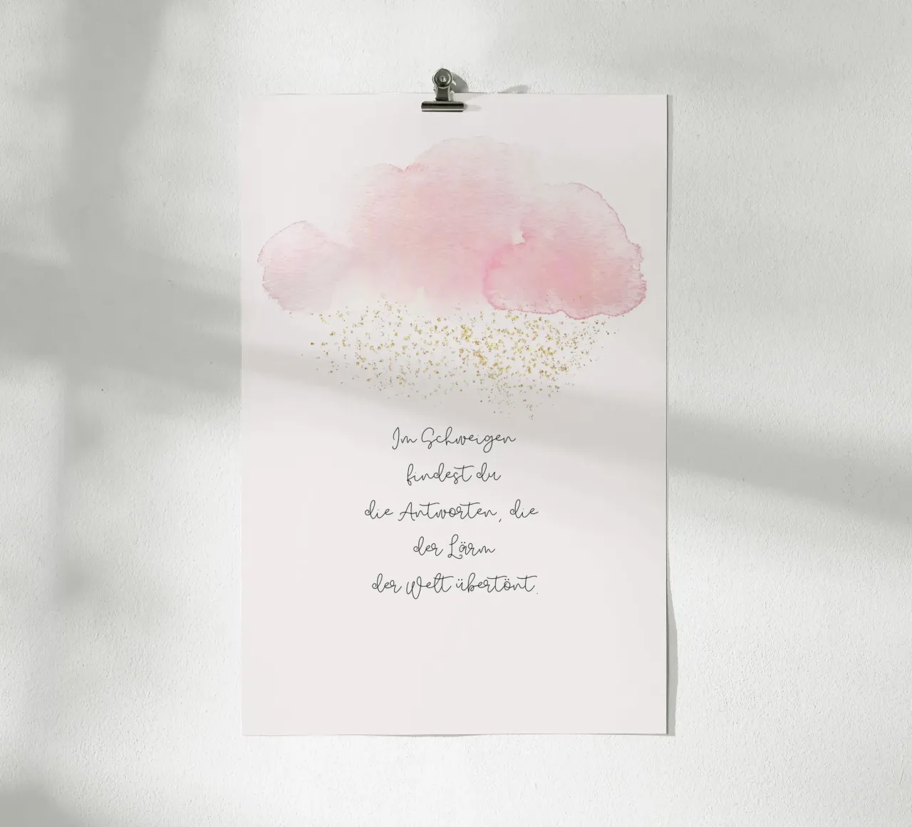 Schweigen Poster von AESTHETIC VIBES by Isabel