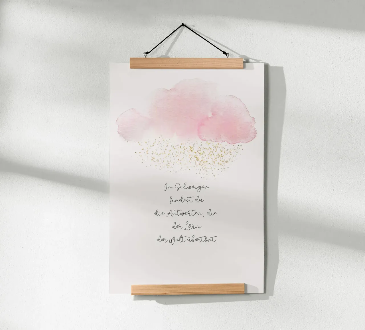 Schweigen Poster von AESTHETIC VIBES by Isabel