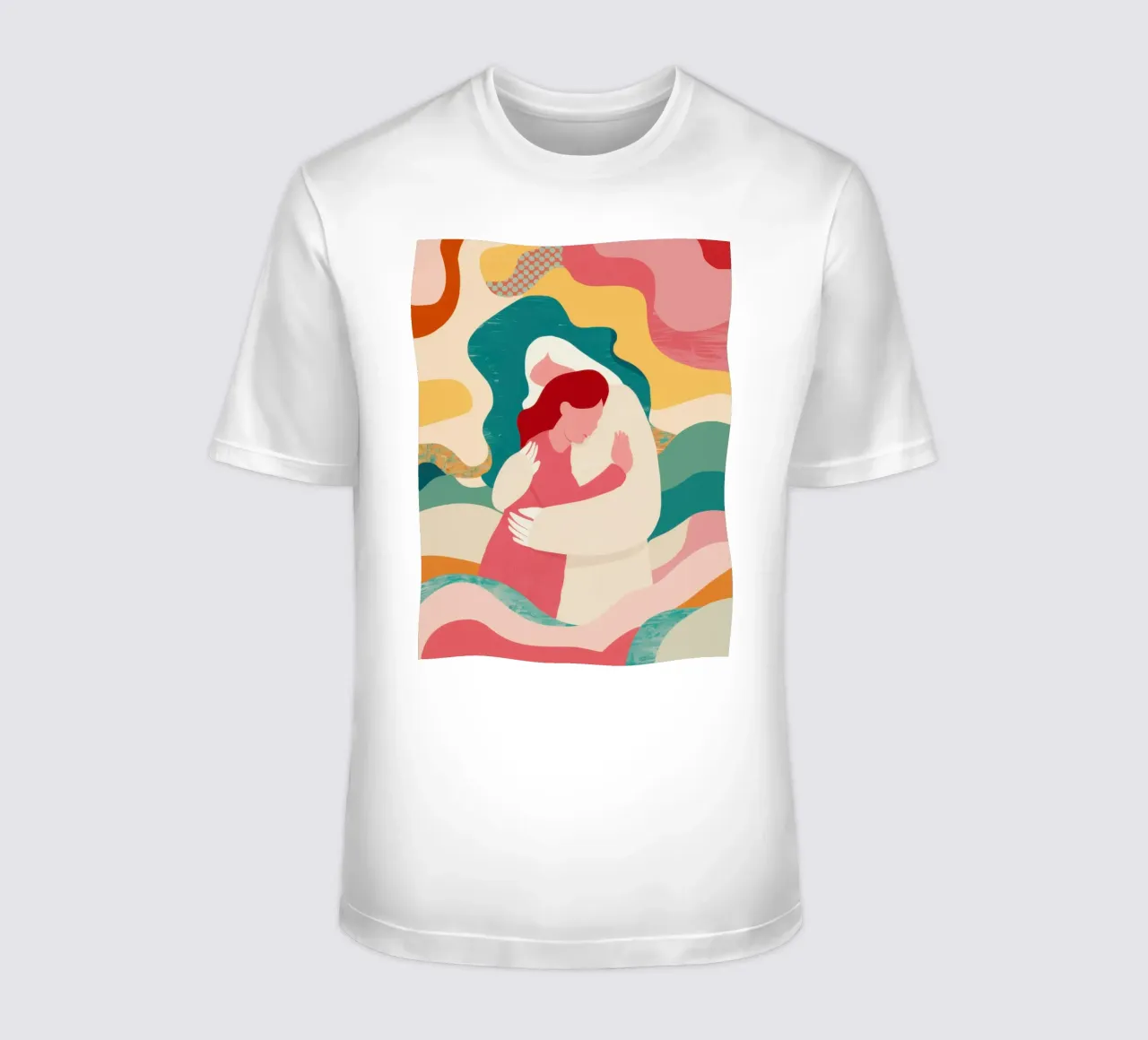Mother Child Embrace t-shirt by Obs Canvas