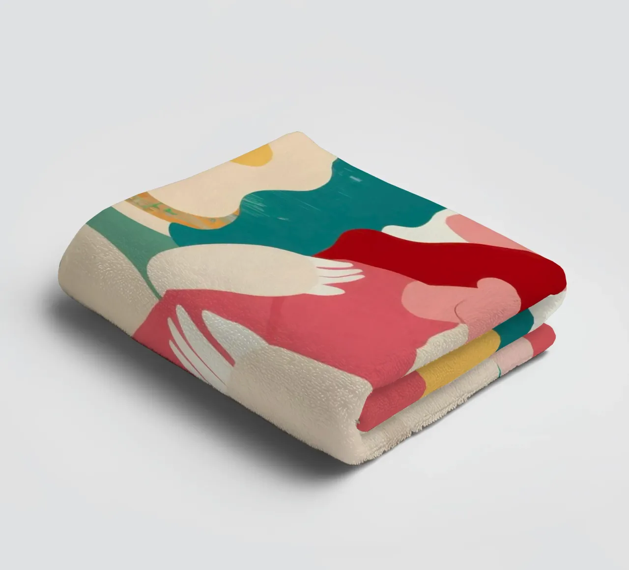 Mother Child Embrace towel by Obs Canvas