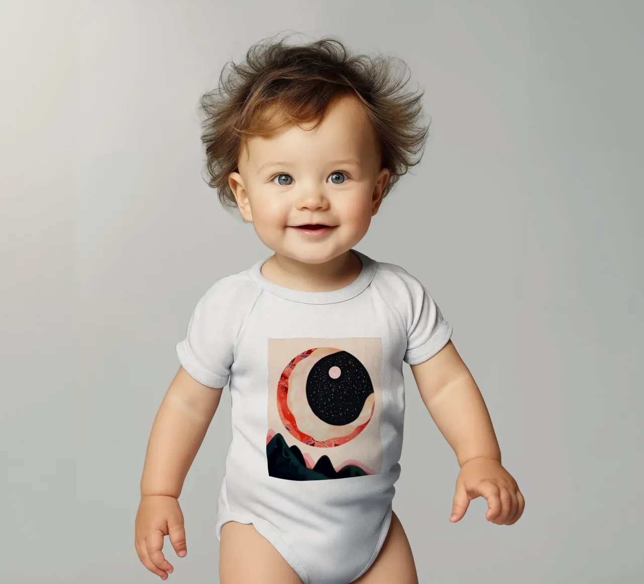 Luna mistica body neonato maniche corte da ArtsySesta