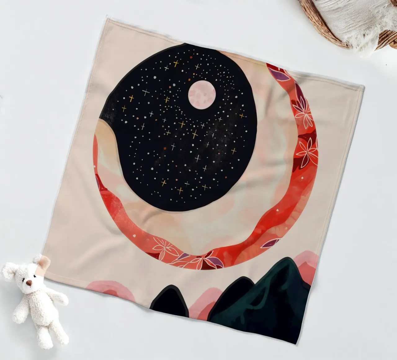 Luna mistica coperta in pile da ArtsySesta