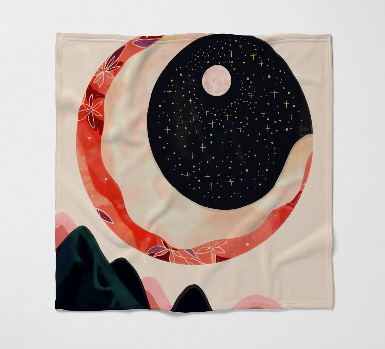 Luna mistica coperta in pile da ArtsySesta