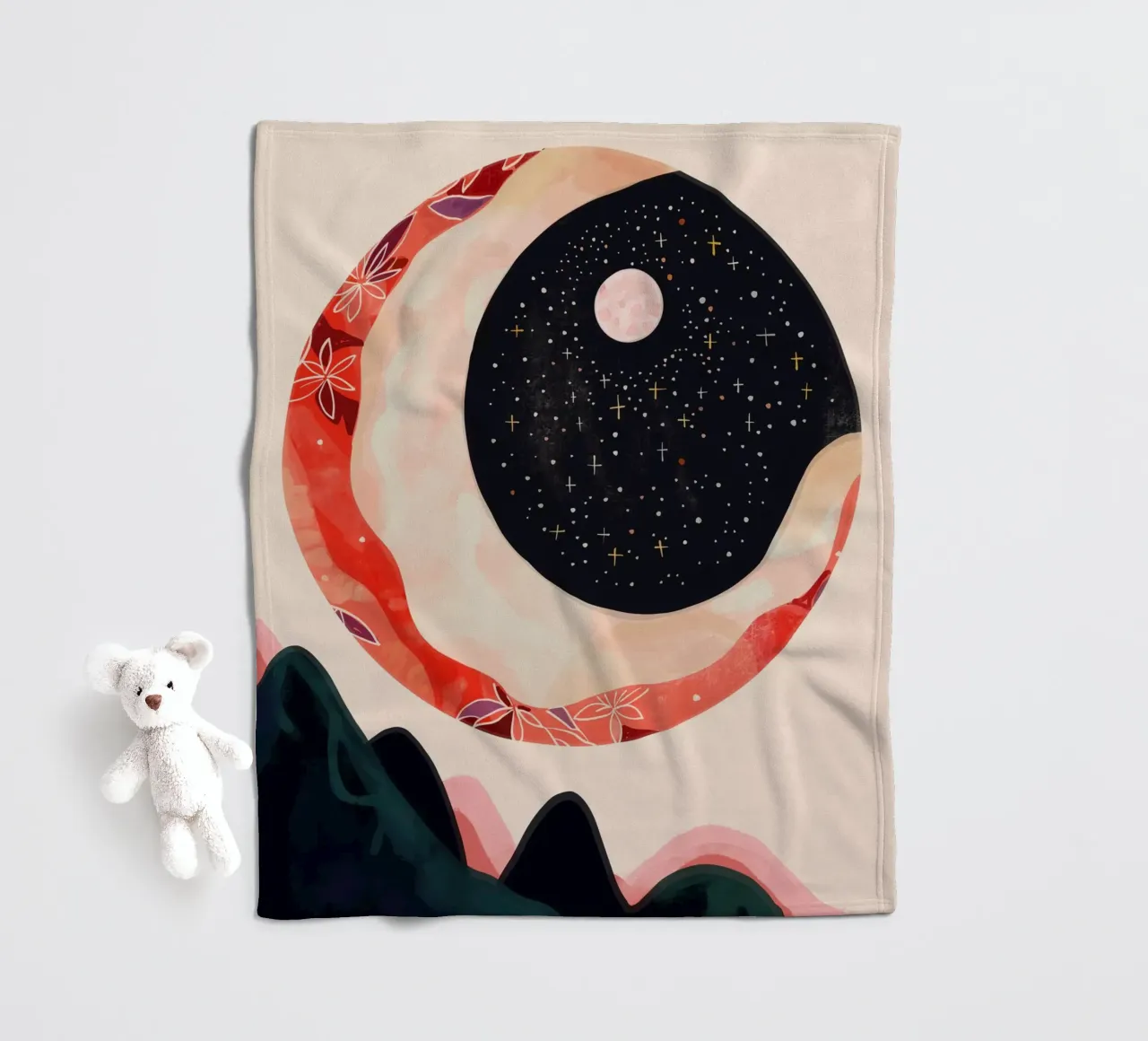 Luna mistica coperta in pile da ArtsySesta
