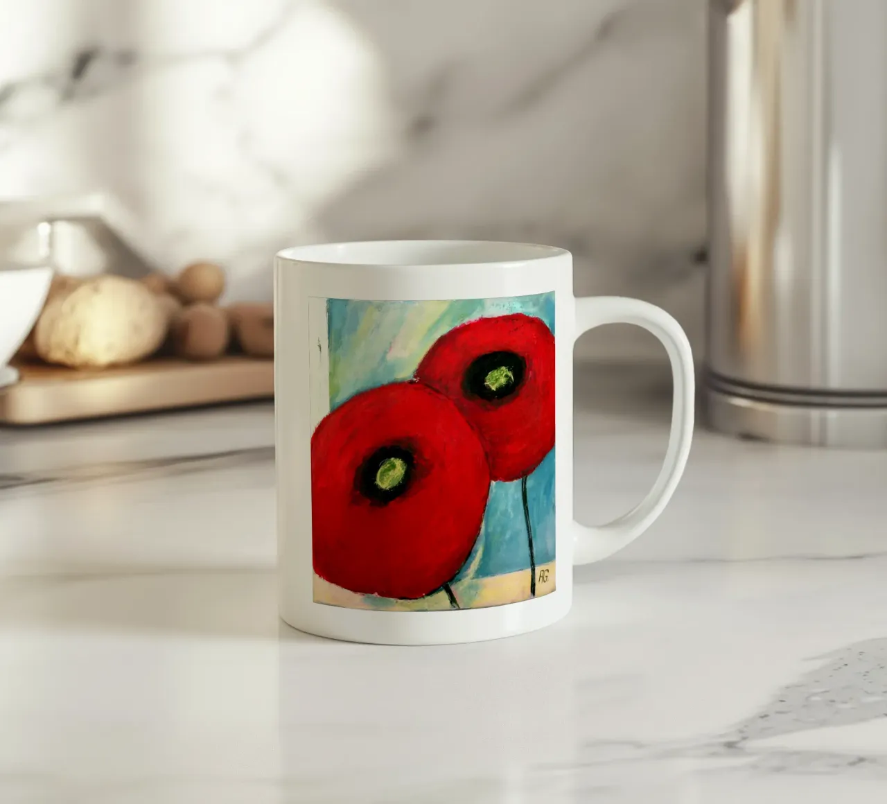 Mohn I tazza in ceramica da Anita Gewald