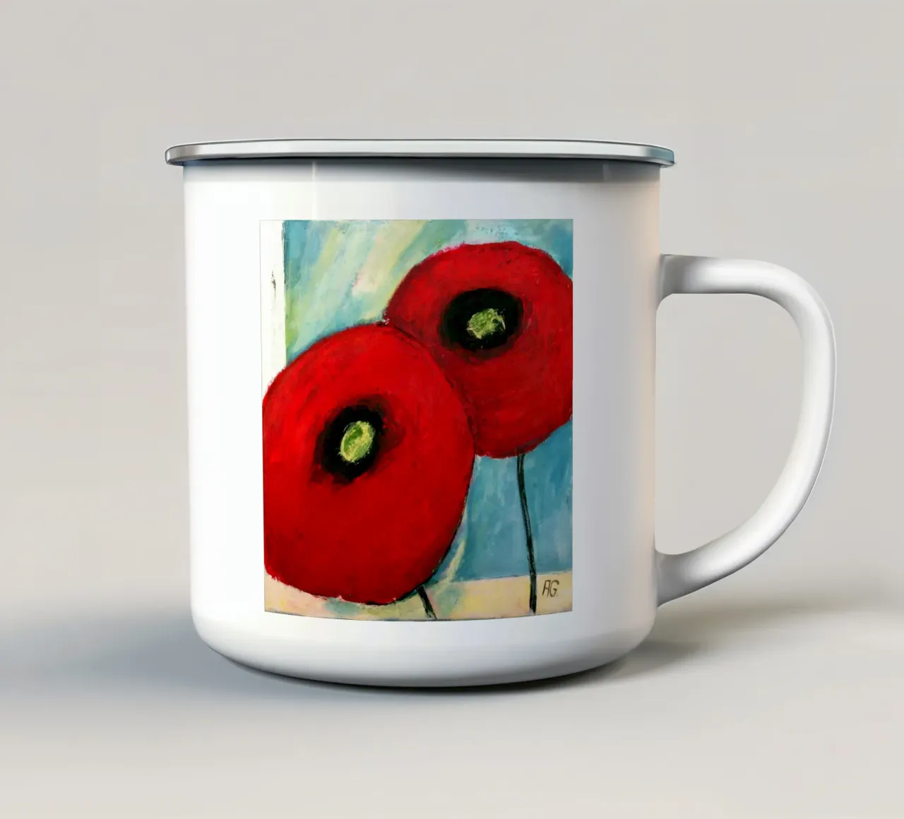 Mohn I tazza in smalto da Anita Gewald