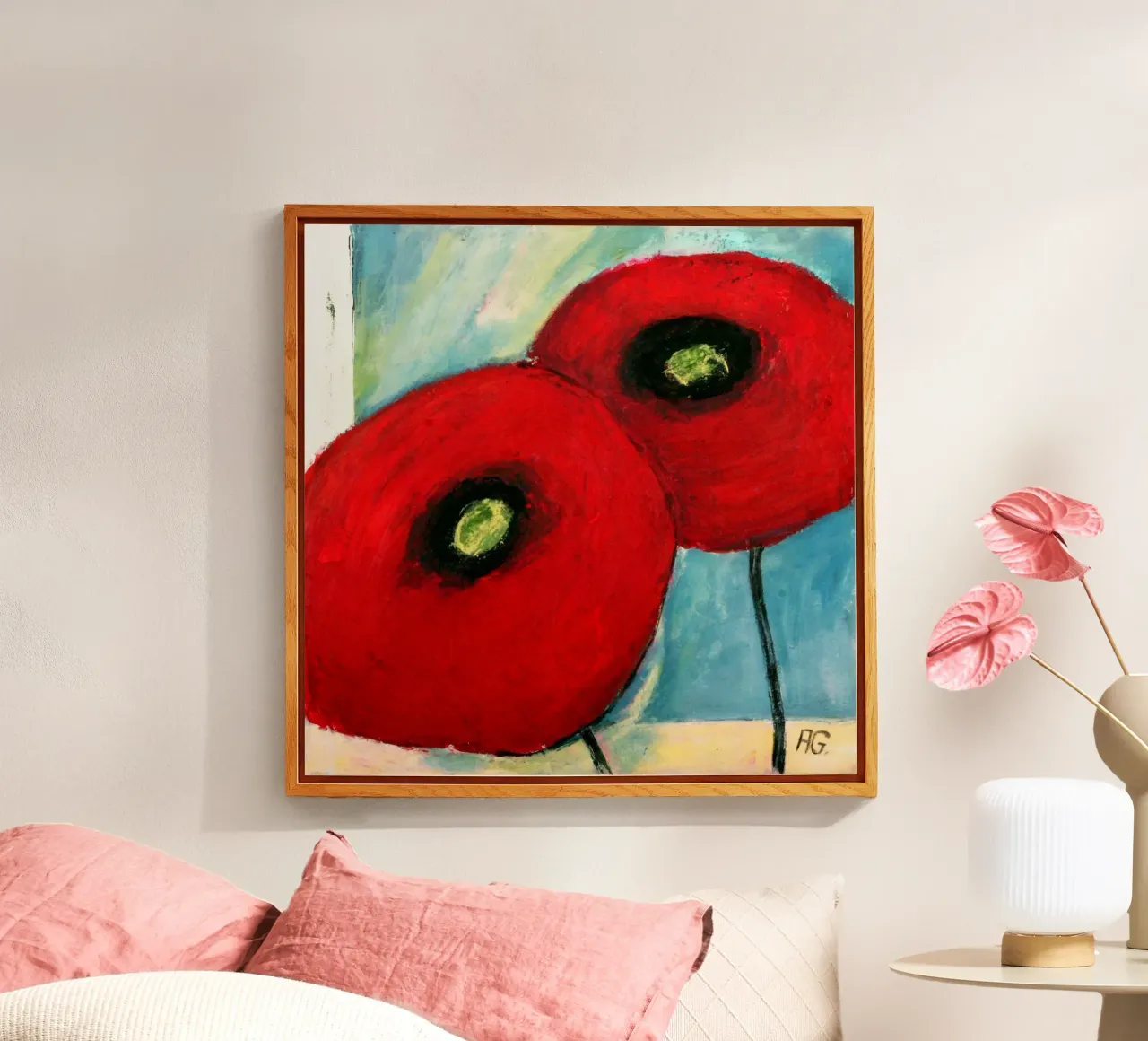 Mohn I plexiglass da Anita Gewald