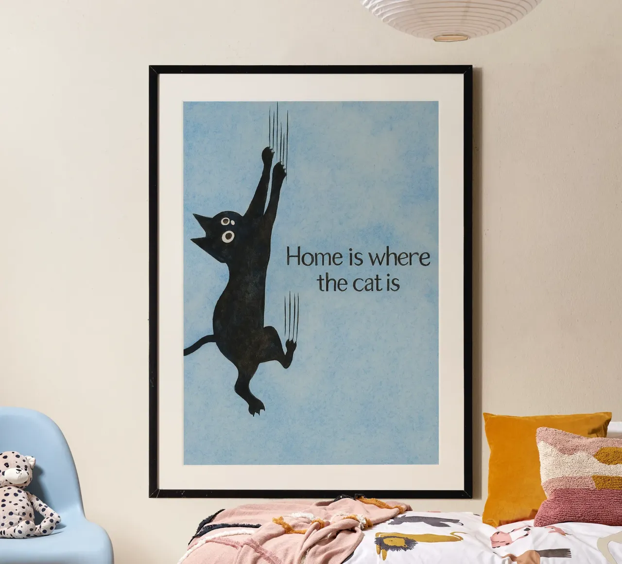 com'è il disegno artistico di where the cat is poster da pasadenan