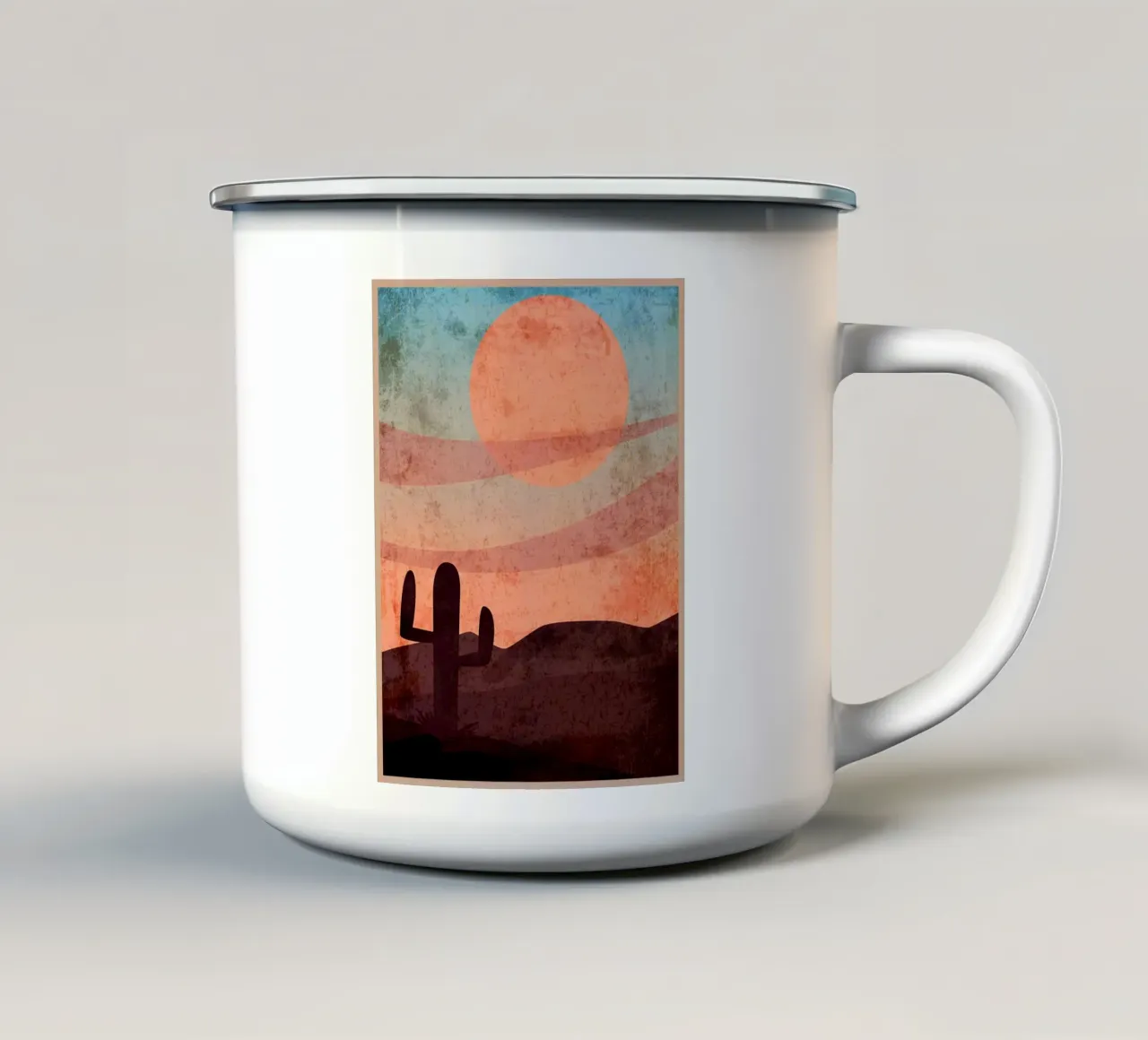 Sunset tazza in smalto da Clinton Studio