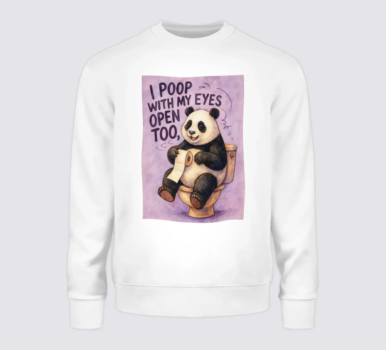 faccio la cacca anche con gli occhi aperti bear art design felpa da pasadenan