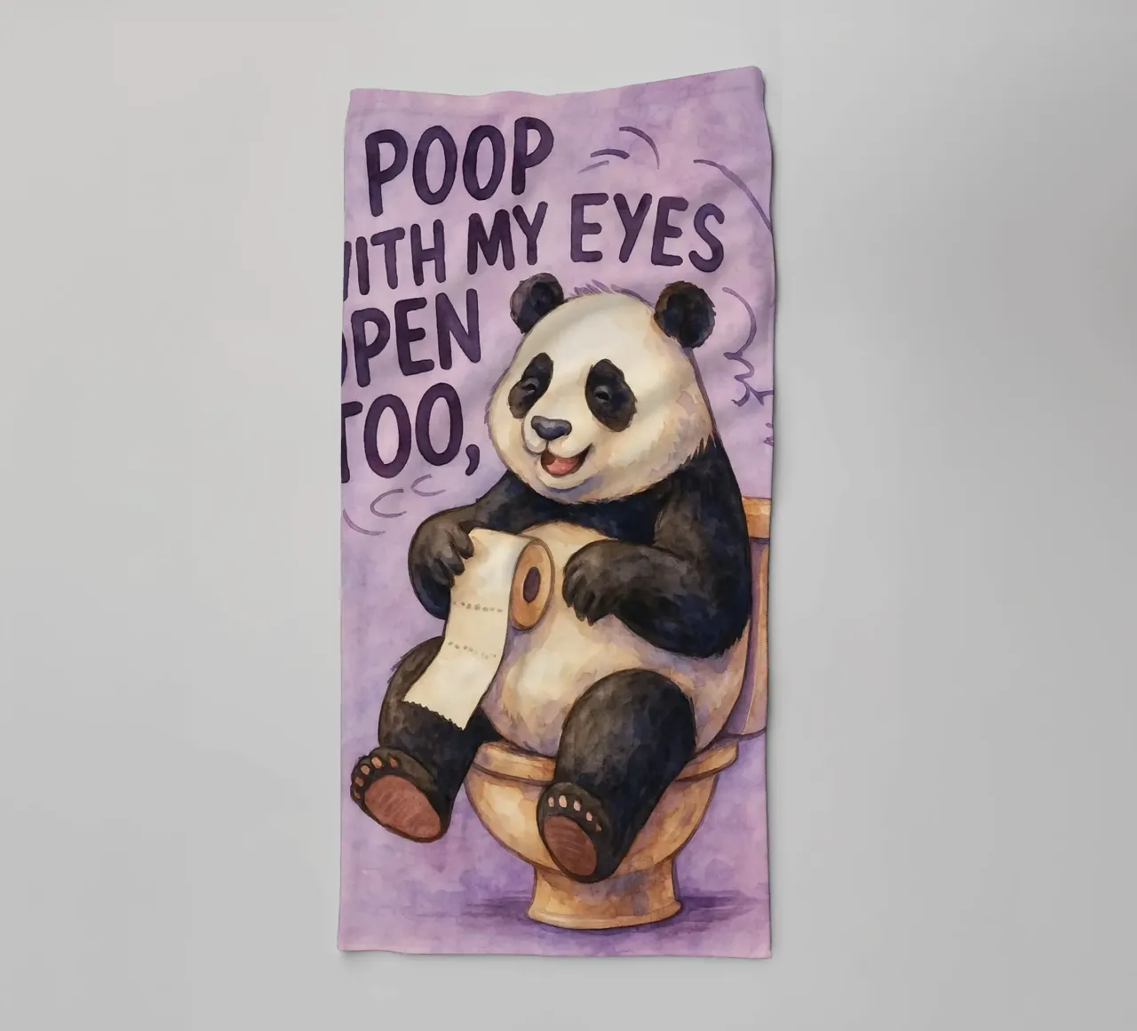 faccio la cacca anche con gli occhi aperti bear art design asciugamano da bagno da pasadenan