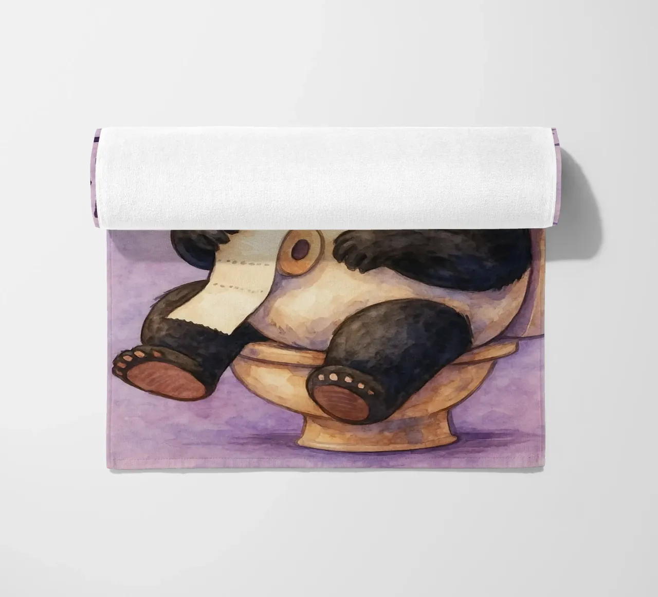 faccio la cacca anche con gli occhi aperti bear art design telo mare da pasadenan