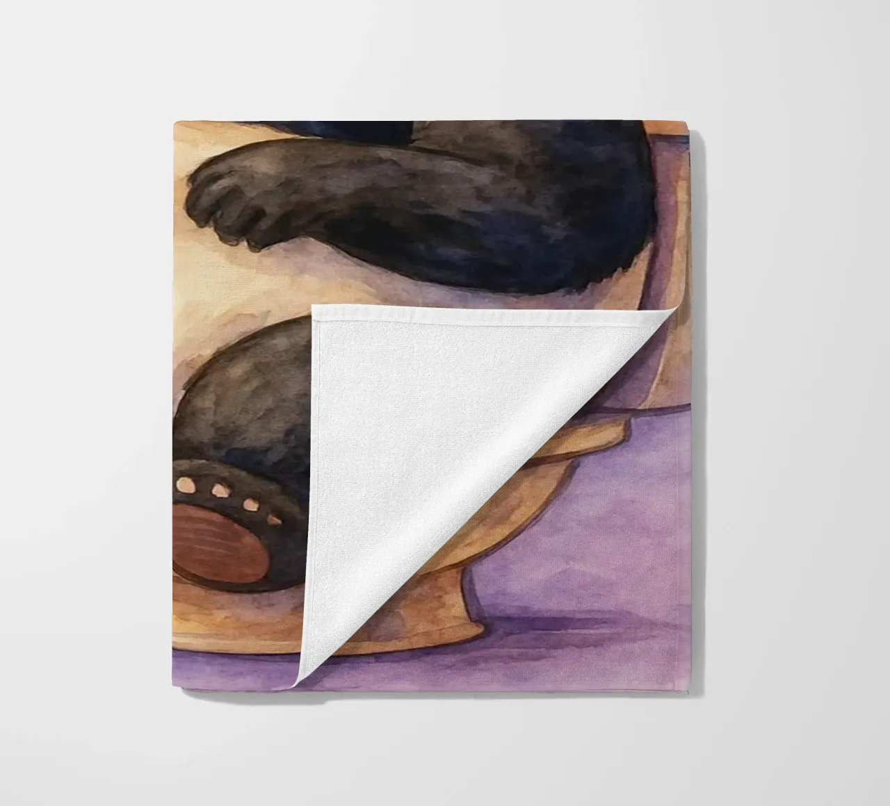 faccio la cacca anche con gli occhi aperti bear art design telo mare da pasadenan