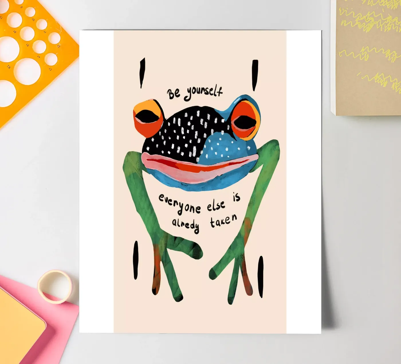 Be Yourself sticker sheet by ArtsySesta