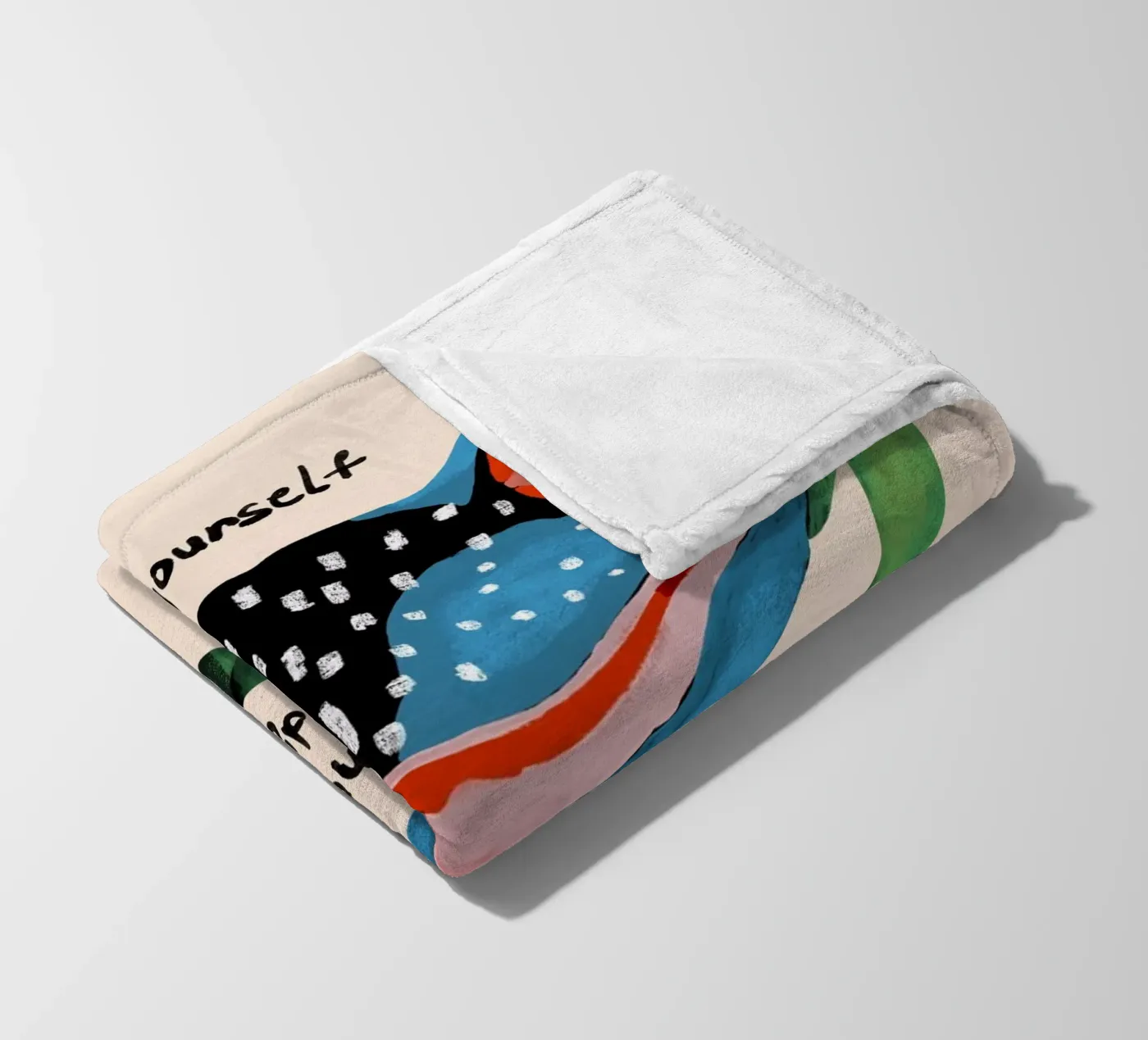 Be Yourself fleece blanket by ArtsySesta