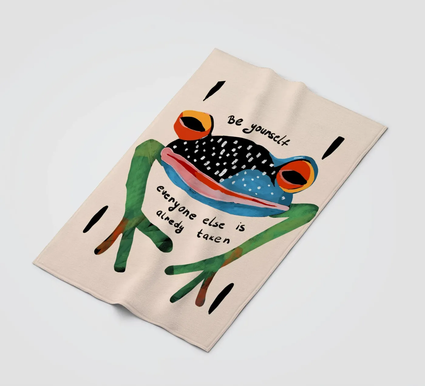 Be Yourself fleece blanket by ArtsySesta