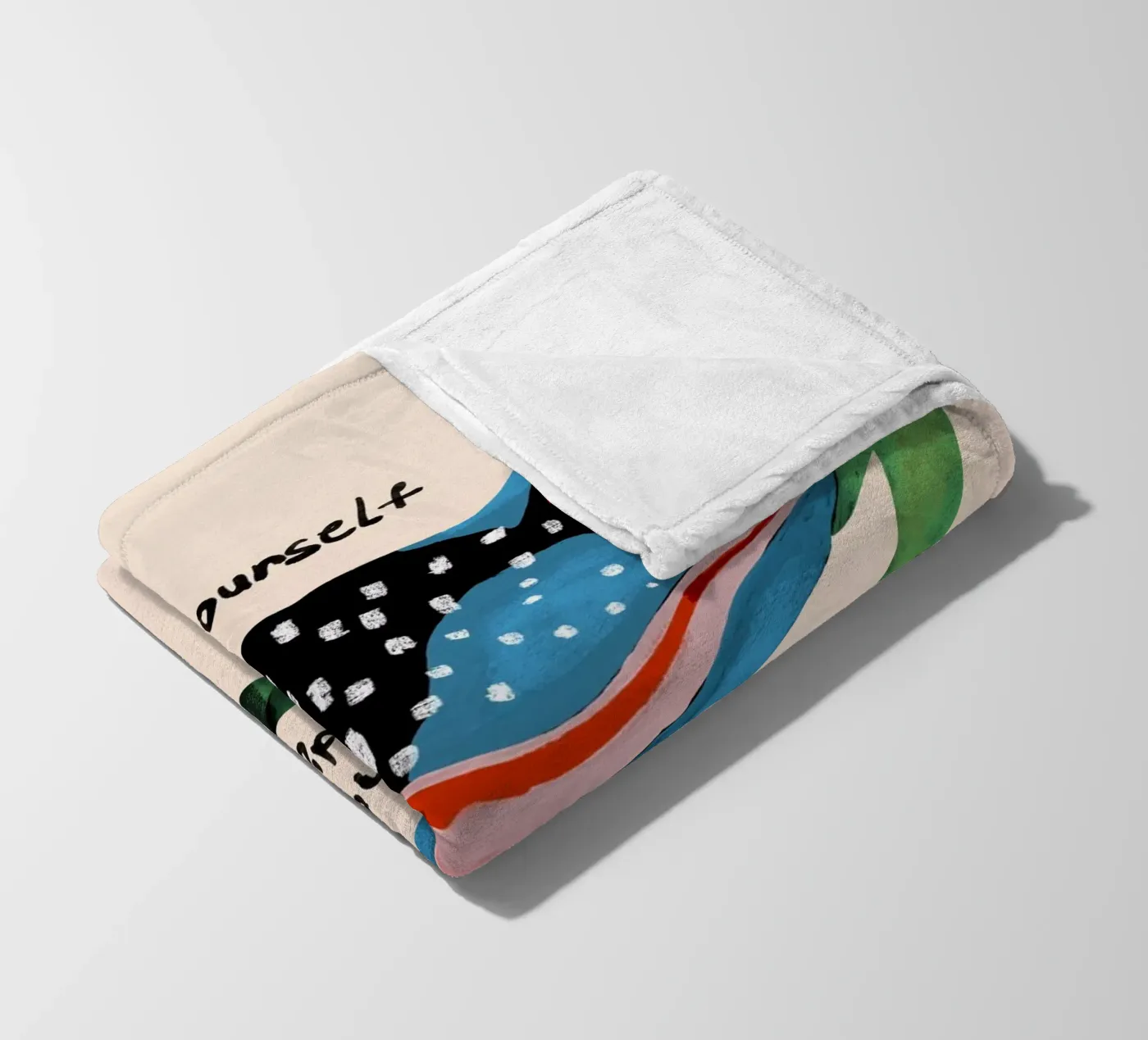 Be Yourself fleece blanket by ArtsySesta