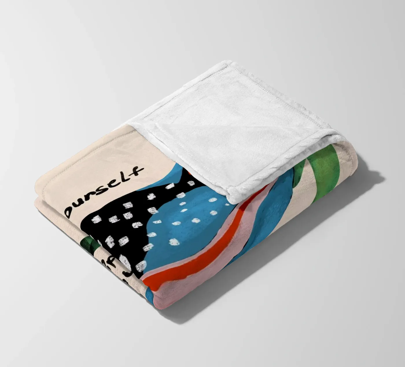 Be Yourself fleece blanket by ArtsySesta