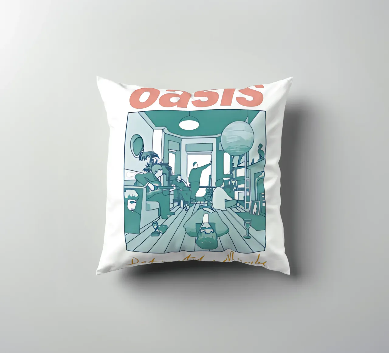 Definitely Maybe degli Oasis cuscino da domherrick1