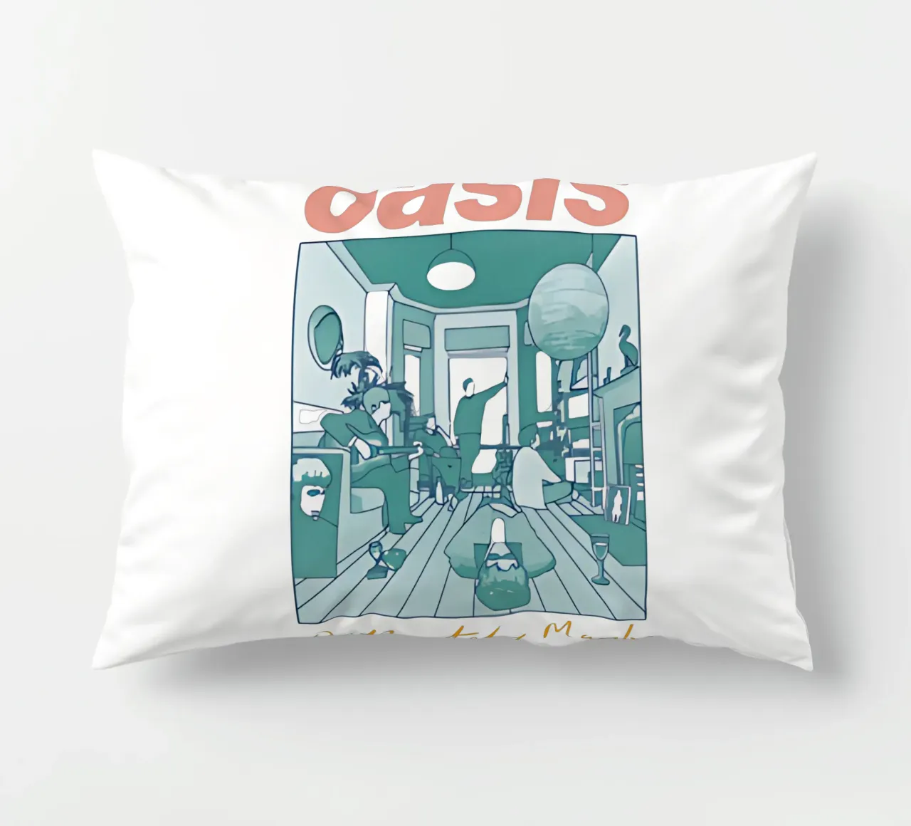 Definitely Maybe degli Oasis cuscino da domherrick1