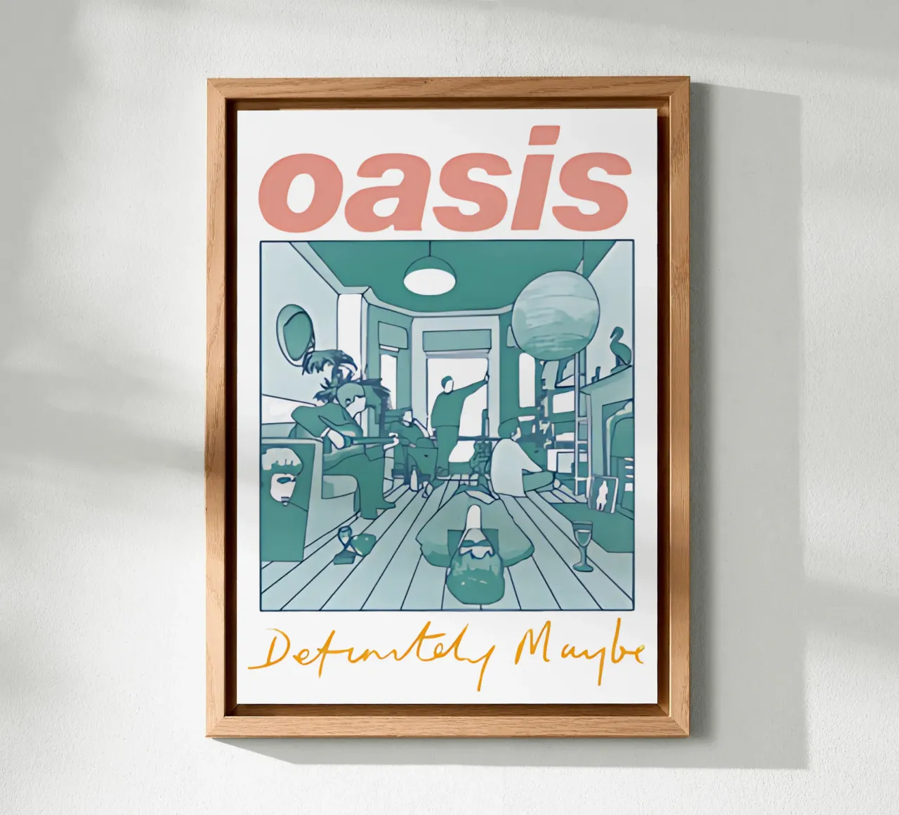 Definitely Maybe degli Oasis alluminio dibond da domherrick1