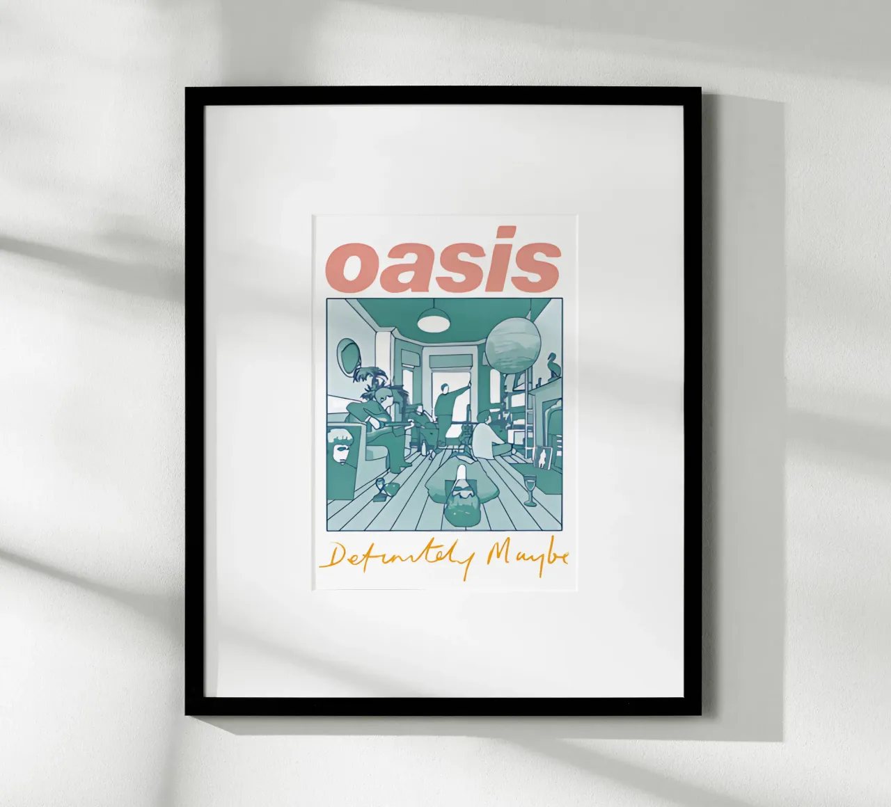 Definitely Maybe degli Oasis poster da domherrick1
