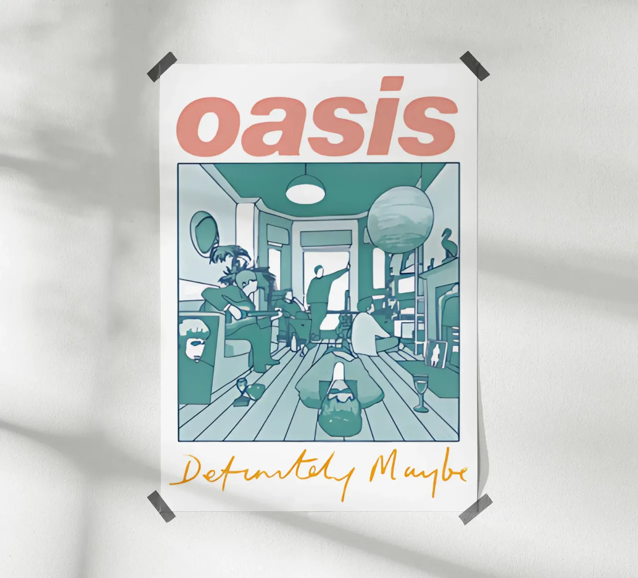Definitely Maybe degli Oasis poster da domherrick1