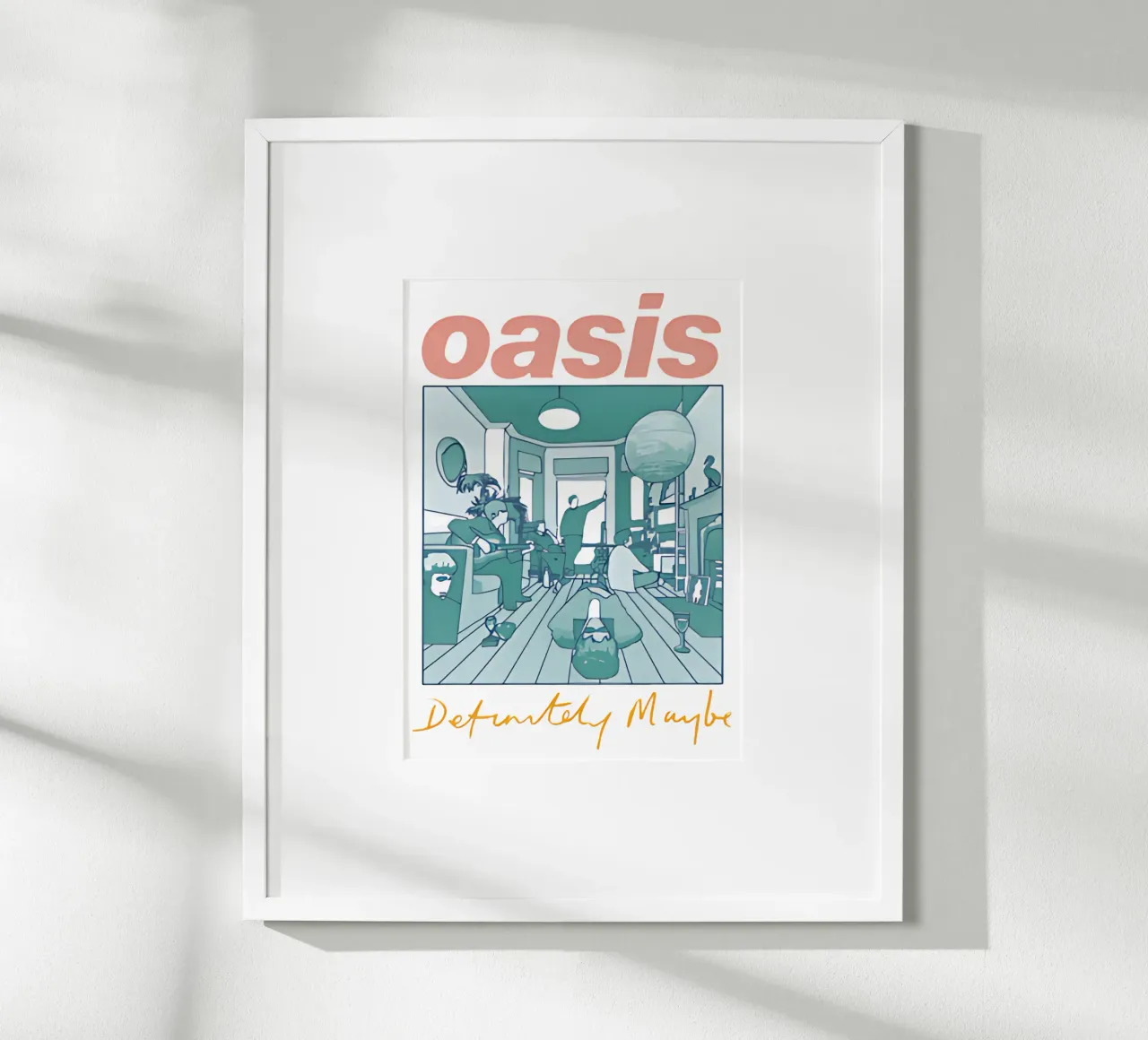 Definitely Maybe degli Oasis poster da domherrick1