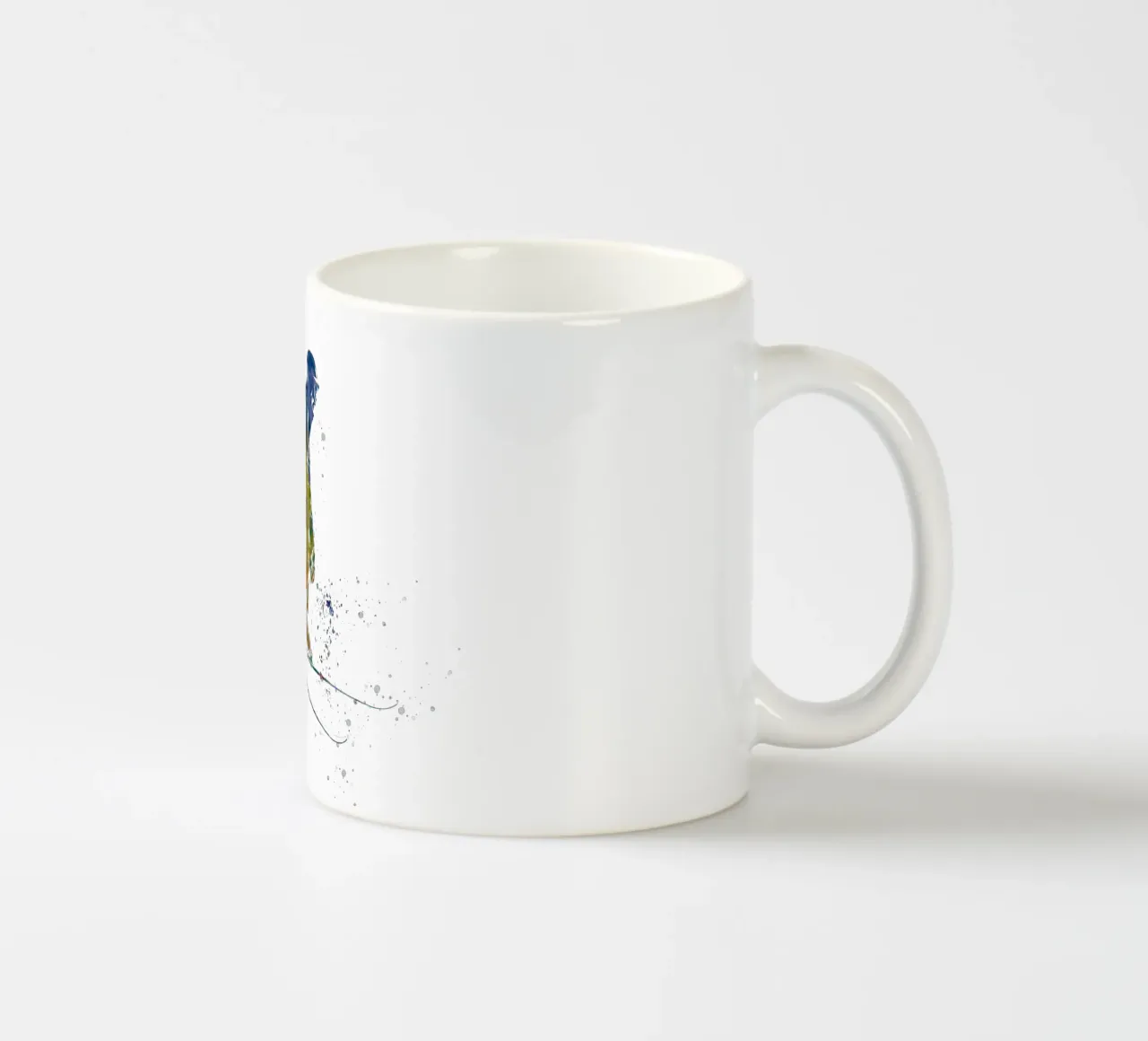 Sciatore in acquerello tazza in ceramica da ⚽ Sports Pulse