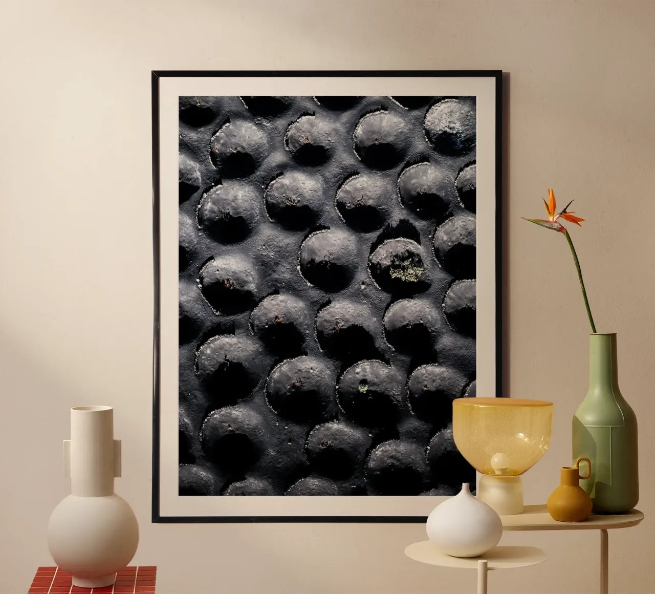 Cratervine poster con telaio in alluminio da somewhere.soul.escape