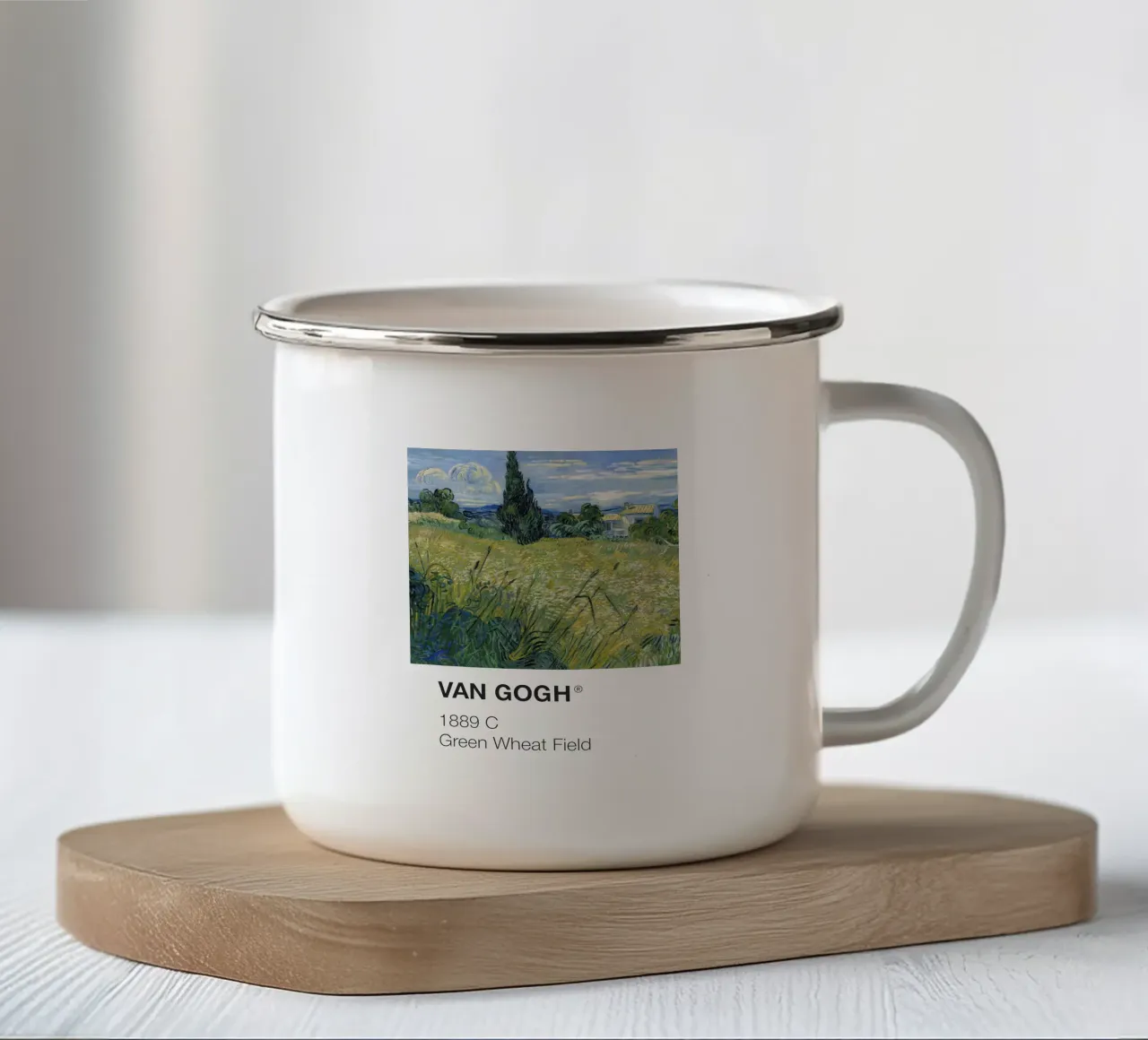 Van Gogh Pantone tazza in smalto da Vintagrafica