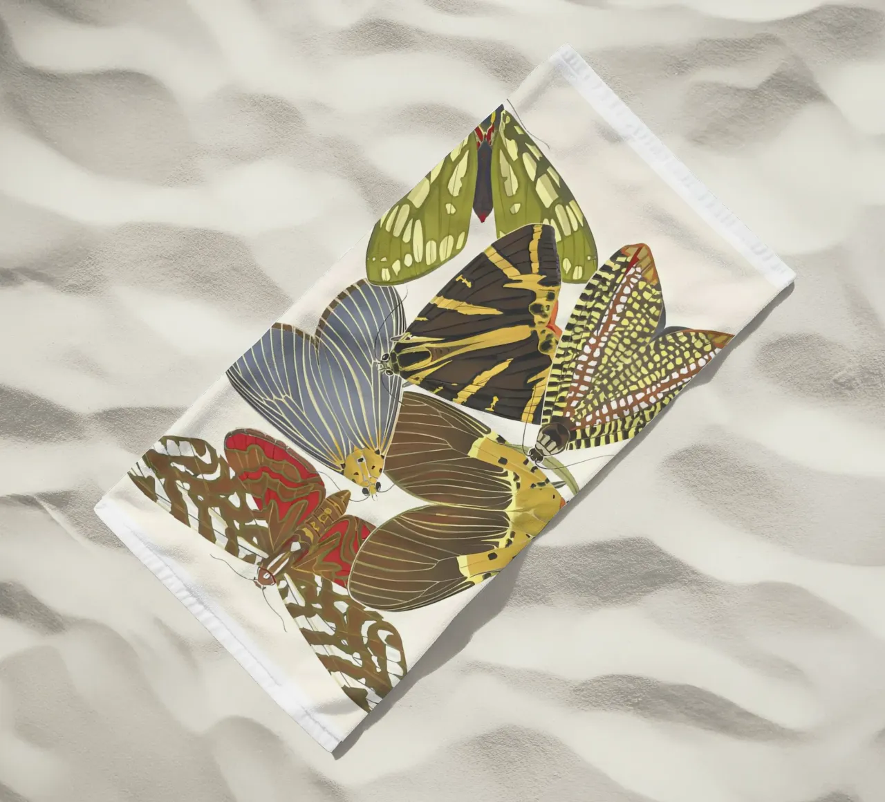 mariposas insectos naturaleza toalla de playa de Graham Robertson