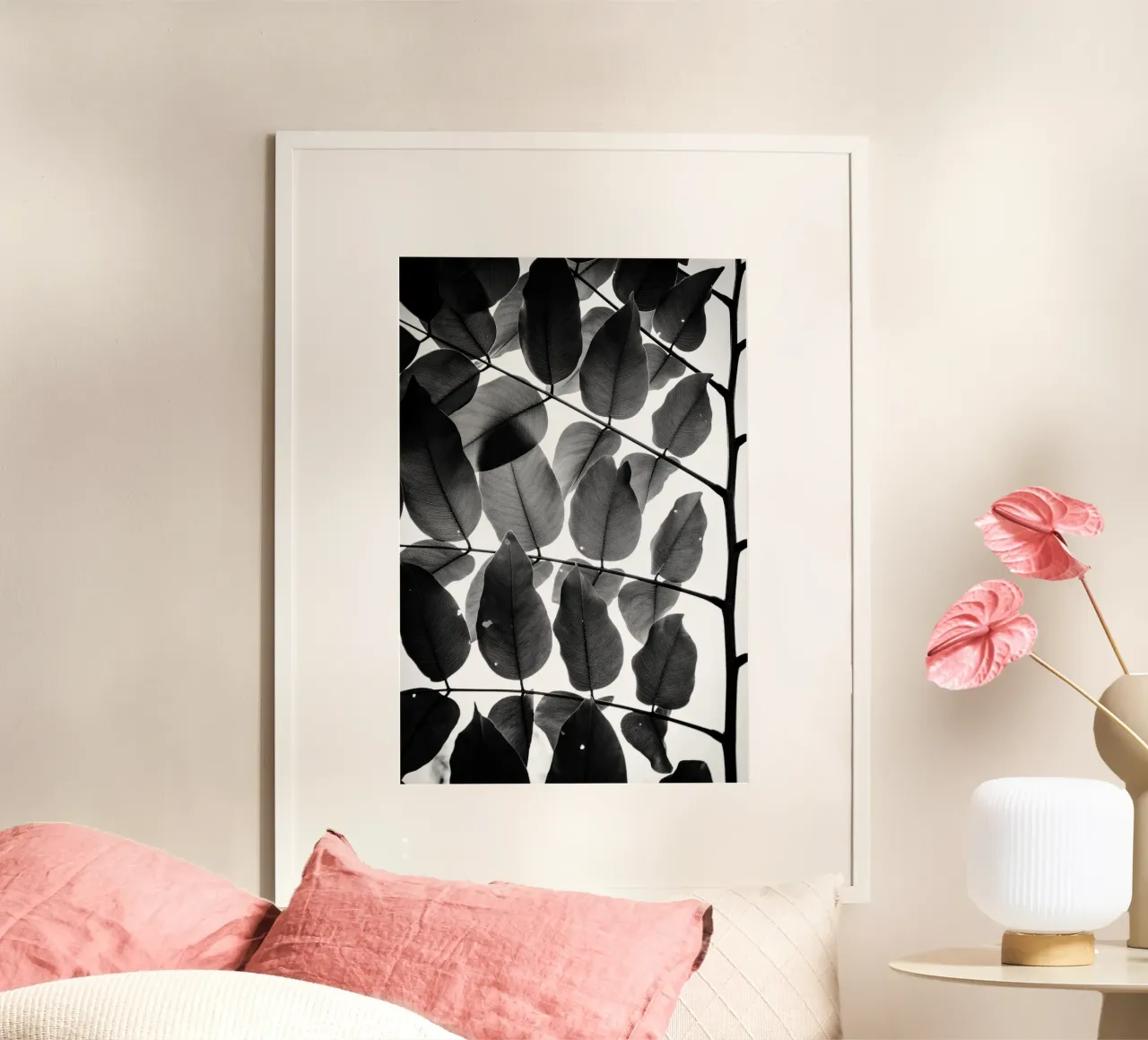 Rami e foglie III poster con telaio in plastica da Tal Paz-Fridman