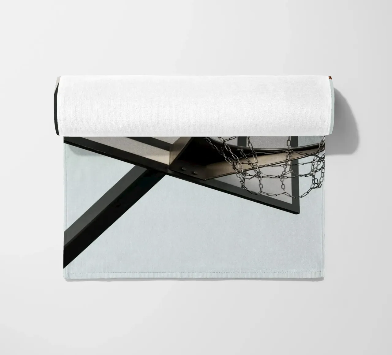 basketball net beach towel by Amber Hughes