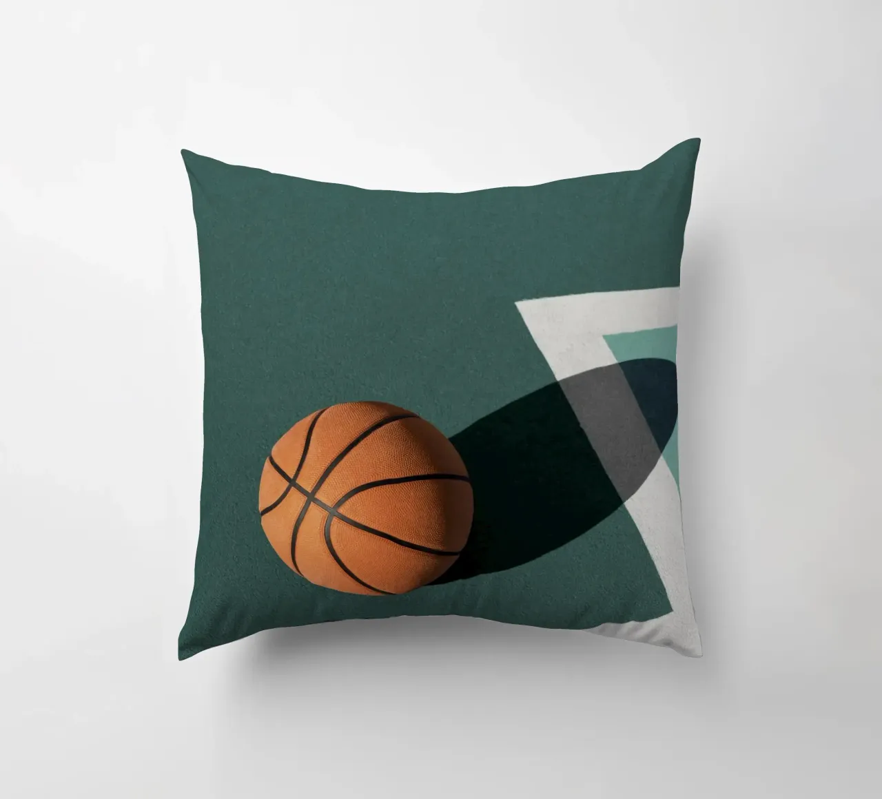 linea d'ombra del campo da basket cuscino da Amber Hughes