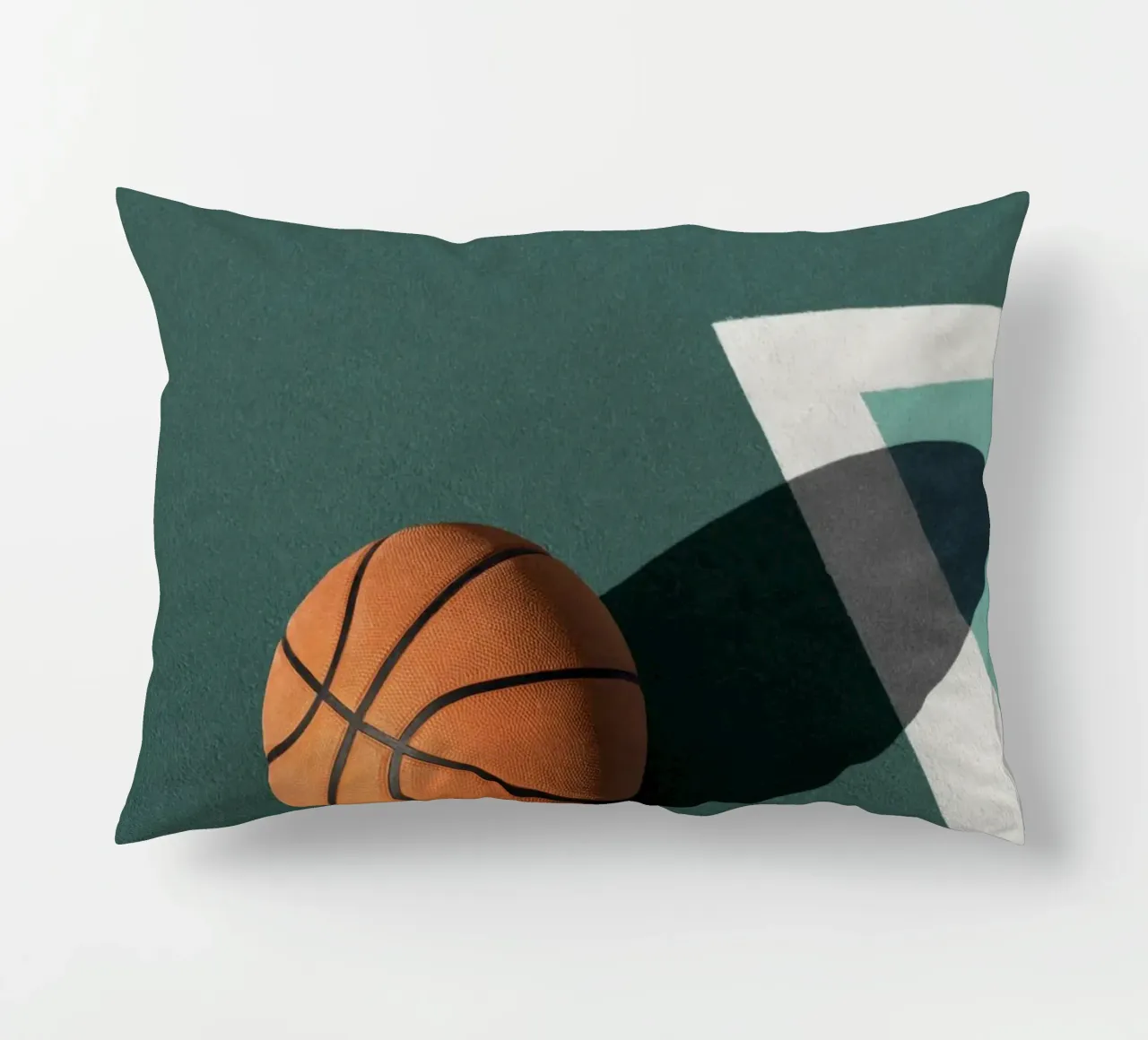 linea d'ombra del campo da basket cuscino da Amber Hughes