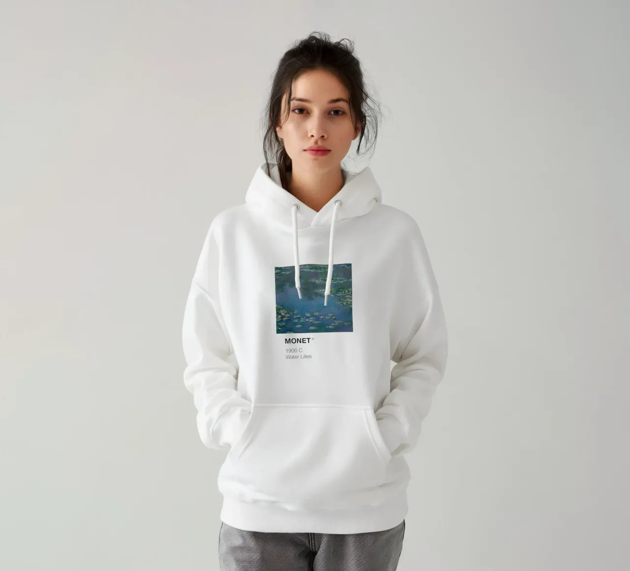 Monet Pantone felpa con cappuccio da Vintagrafica