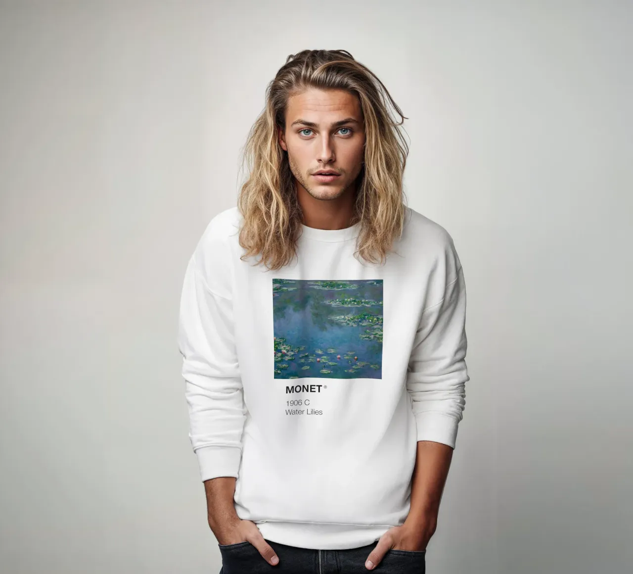 Monet Pantone felpa da Vintagrafica