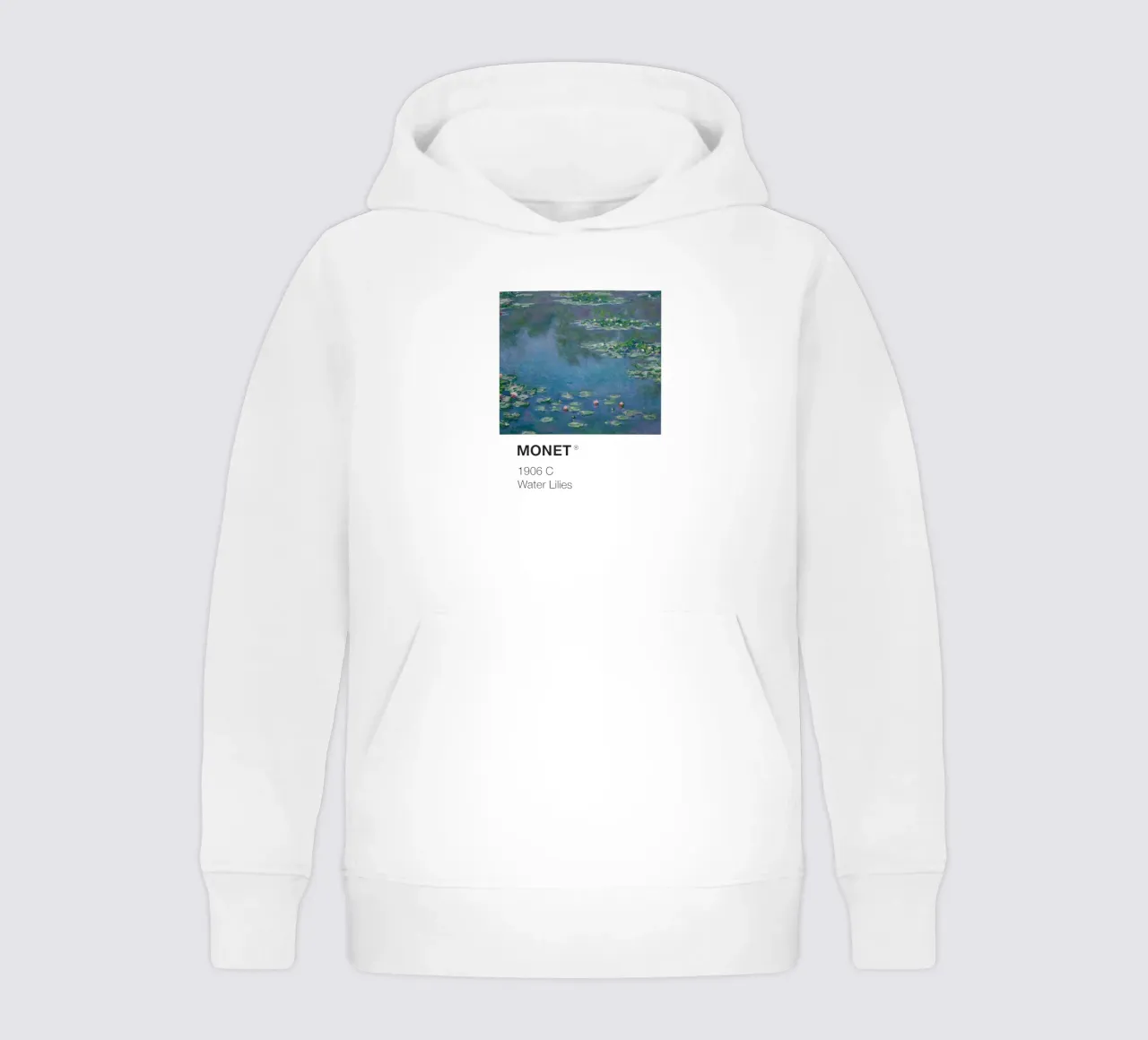 Monet Pantone felpa bambino con cappuccio da Vintagrafica